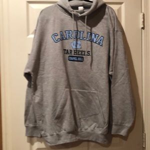 Men’s Grey hooded UNC sweatshirt